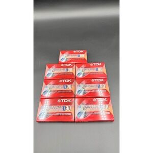7 TDK Superior D90 Blank Audio Cassette Tapes 90 Min Type I Normal Bias Sealed